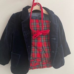 Zara blazer and Janie and Jack pants and bow tie!